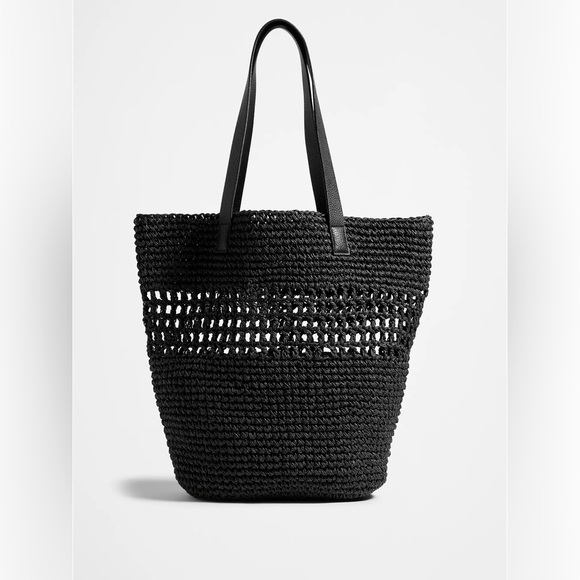NWT BANANA REPUBLIC STRAW STREET FAIR TOTE